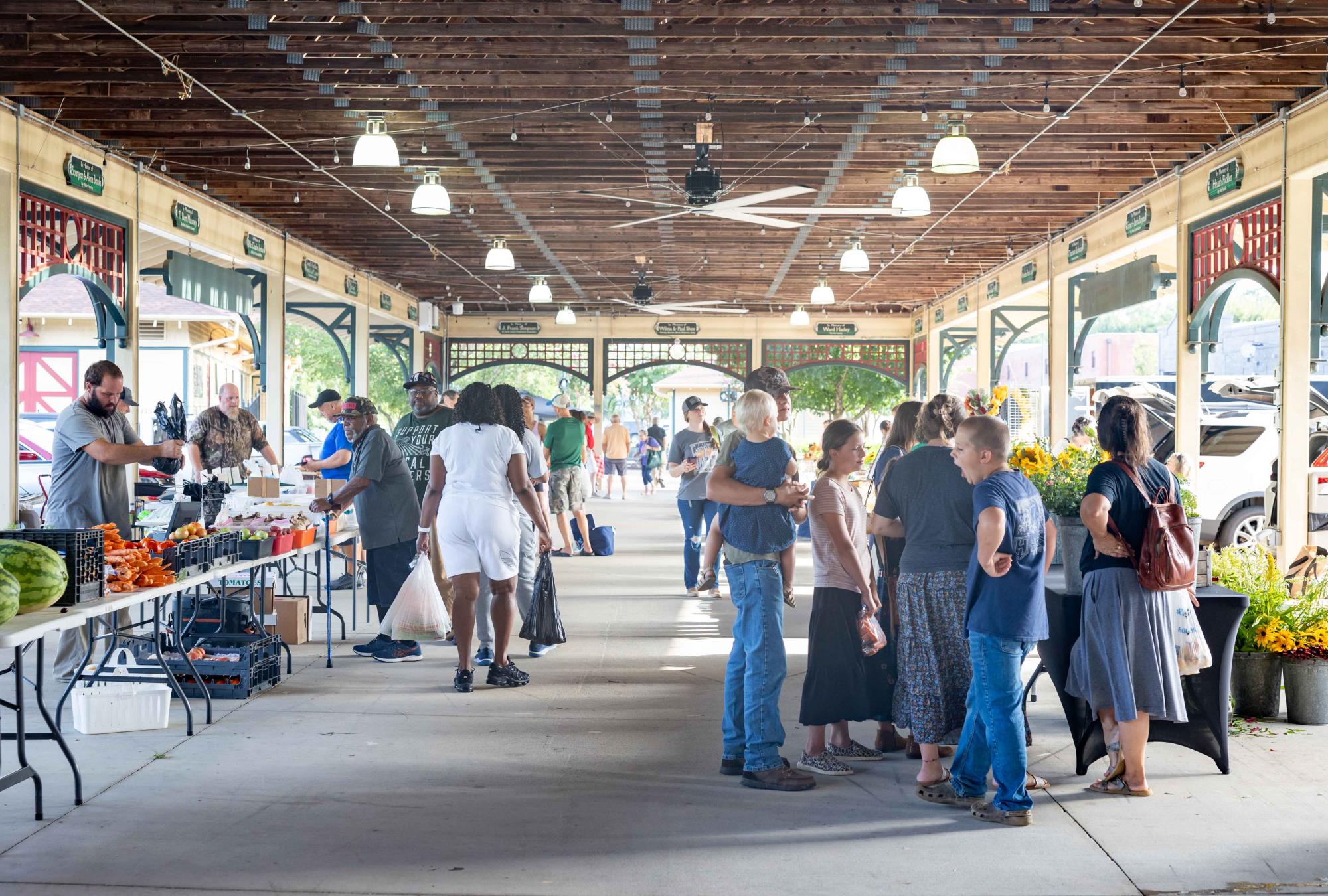 Patrons Visiting Farmers Market